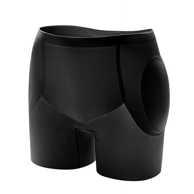 Pantalones de mujer con realce de cadera, almohadillas anchas falsas, adelgazamiento de trasero falso, cintura alta y ancha, ropa interior que contrae el vientre, pantalones tipo bóxer de seguridad