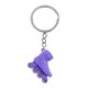 thumbnail image 4 of Patines de ruedas Llavero Llavero Llavero Hebilla Colgante Bolsa Accesorios de decoración 8 x 3 cm Púrpura Soledad Roller Skates Keychain, 4 of 6