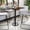 Walnut, variant on Emma + Oliver 30" Square Walnut Laminate Bar Table Top-18"RD Base/Foot Ring