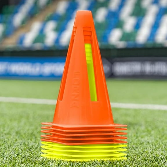 FORZA Flexi Training Cones (10 Pack) – Flexible, Durable Agility Cones for Sports Training & Drills, Available in Multiple Colors