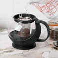 thumbnail image 2 of 25 oz Tempered Glass Teapot Hot Tea Maker with Stainless Steel Infuser, 2 of 6