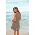 thumbnail image 5 of Ekouaer Women' Sleeveless Swimwear Coverups T-Shirt Beach Dress Tank Bikini Cover Up with Print, 5 of 6