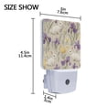 thumbnail image 4 of Yayeee LED Plug in Night Light for The Home with Auto Dusk to Dawn Light Sensors, 2 Pack, Purple Floral Rabbit, 4 of 6