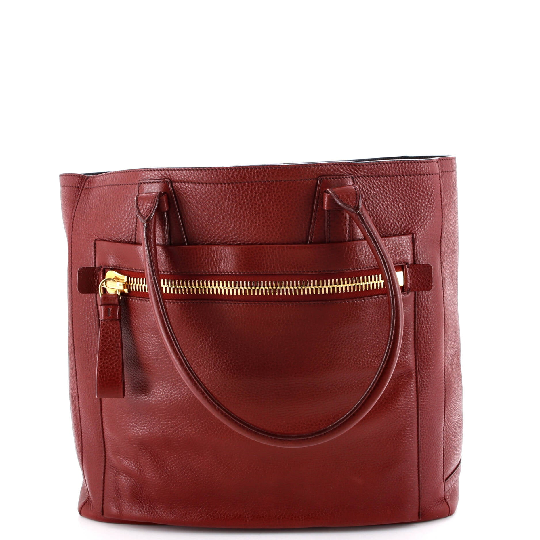 Pre-Owned Tom Ford Tom Ford Summer Tote Pebbled Leather Large By Rebag