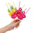 thumbnail image 3 of 25Pcs Flamingo Pineapple Drinking Straws Hawaiian Beach Tropical Wedding Birthday Party Decoration Summer Pool Party Supplies, 3 of 9