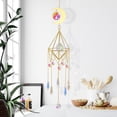 thumbnail image 4 of Crystal Moon Chandelier Colgante Prisma Wind Chime Hanging Home Decor (80) JShteea Libre de BPA, 4 of 7
