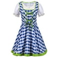 thumbnail image 3 of Fashion 2023 Lindreshi Midi Dresses for Women with Sleeves Fashion Womens Short Sleeve Square Neck Dress Printed Comfy Summer Cold Shoulder Ladies Dress, 3 of 8