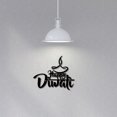 thumbnail image 7 of Iron Hanging Decors Metal Art Wall Decoration Word Happy Diwali for Living Room Home Office Garden Kitchen Hotel Balcony Matte Gunmetal Color, 7 of 7