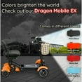 thumbnail image 6 of Lightweight Motorized Electric Mobility Scooter Easy Travel Large Premium Seat with Padded Armrests LED Lights - Orange, 6 of 11