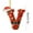 V, variant on DAMAI 26 Pcs Red Initials Christmas Ornaments for Tree, 2D Acrylic Personalized Gnomes Decorative Monogram Pendants with Santa Hat Belt, Christmas Hanging Decorations for DIY Crafts Xmas Home Decor