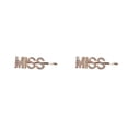 thumbnail image 4 of Qarigey Pinzas para el cabello Elementos de letras exquisitas Clip para la cabeza Herramientas de peinado delicadas decorativas para bebés Mujeres Type1 NO1 Qarigey  CBP301703, 4 of 6
