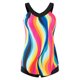 thumbnail image 3 of Trajes de Baño de Bikini de Mujer Grande Impresión Dividida Traje de Baño Falda de Dos Piezas, Bikini de Playa Sexy para el Verano, 3 of 5