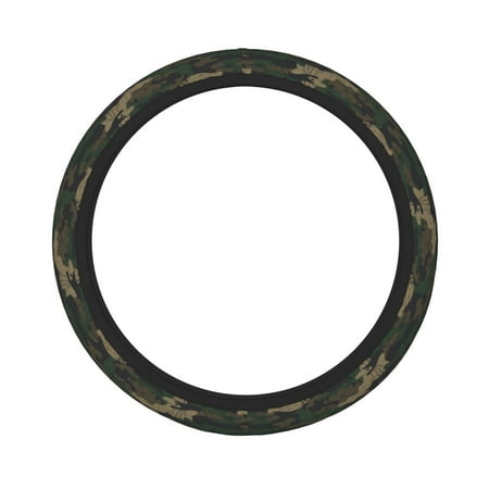 Double Thick Steering Wheel Cover 15.8in Durable Non-Slip Steering Wheel Cover Suitable For Most Vehicles Sedans Suvs Atvs Trucks Etc Faded Camouflage