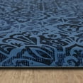 thumbnail image 2 of Damask Nouveau Blue Polyester Kitchen Mat 18x30, 2 of 5