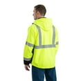 thumbnail image 2 of Men's Hi-Vis Class 3 Hooded Softshell Jacket - YELLOW - M, 2 of 6