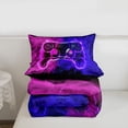 thumbnail image 5 of Erosebridal Boys Gamer Queen Comforter Set,Young Man Video Games Bedding Comforter Set For Gamepad Gaming Lovers,Reversible Black 3pcs, 5 of 7