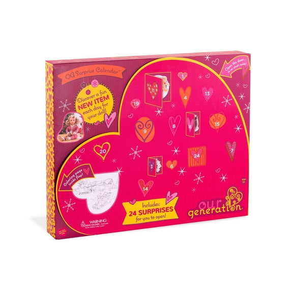 Holiday Surprise Advent Calendar for 18" Dolls"