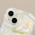 thumbnail image 4 of Compatible with iPhone Case,Cute Clear Cartoon Luck Duck Transparent [No Yellowing],Camera Lens Protection Soft Shockproof Cover Phone Case (White,iPhone 12 Pro), 4 of 5