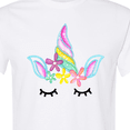 thumbnail image 4 of Inktastic Unicorn Face T-Shirt, 4 of 5