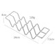 thumbnail image 2 of Soporte para tacos Soporte para tacos de acero inoxidable Soporte para conchas de tacos Bandeja para tacos Estante para tacos mexicanos en forma de onda para tortillas, burritos, perritos calientes, 2 of 5