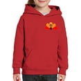 thumbnail image 3 of Awkward Styles Happy Thanksgiving Day Hoodies for Kids Turkey Hooded Youth Sweatshirt for Girls Boys Pocket Print, 3 of 5