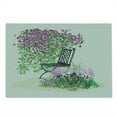 thumbnail image 2 of Garden Cutting Board, Island for Relaxing in the Garden Among the Flowers Blooming Summer Day Art, Decorative Tempered Glass Cutting and Serving Board, Large Size, Purple Green, by Ambesonne, 2 of 5