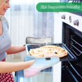thumbnail image 2 of Yayeee Pot Holders Kitchen Heat Resistant with Pocket 7"x9.8" Cotton Oven Cooking Hot Pads, Light Blue Stripes, 2 of 7