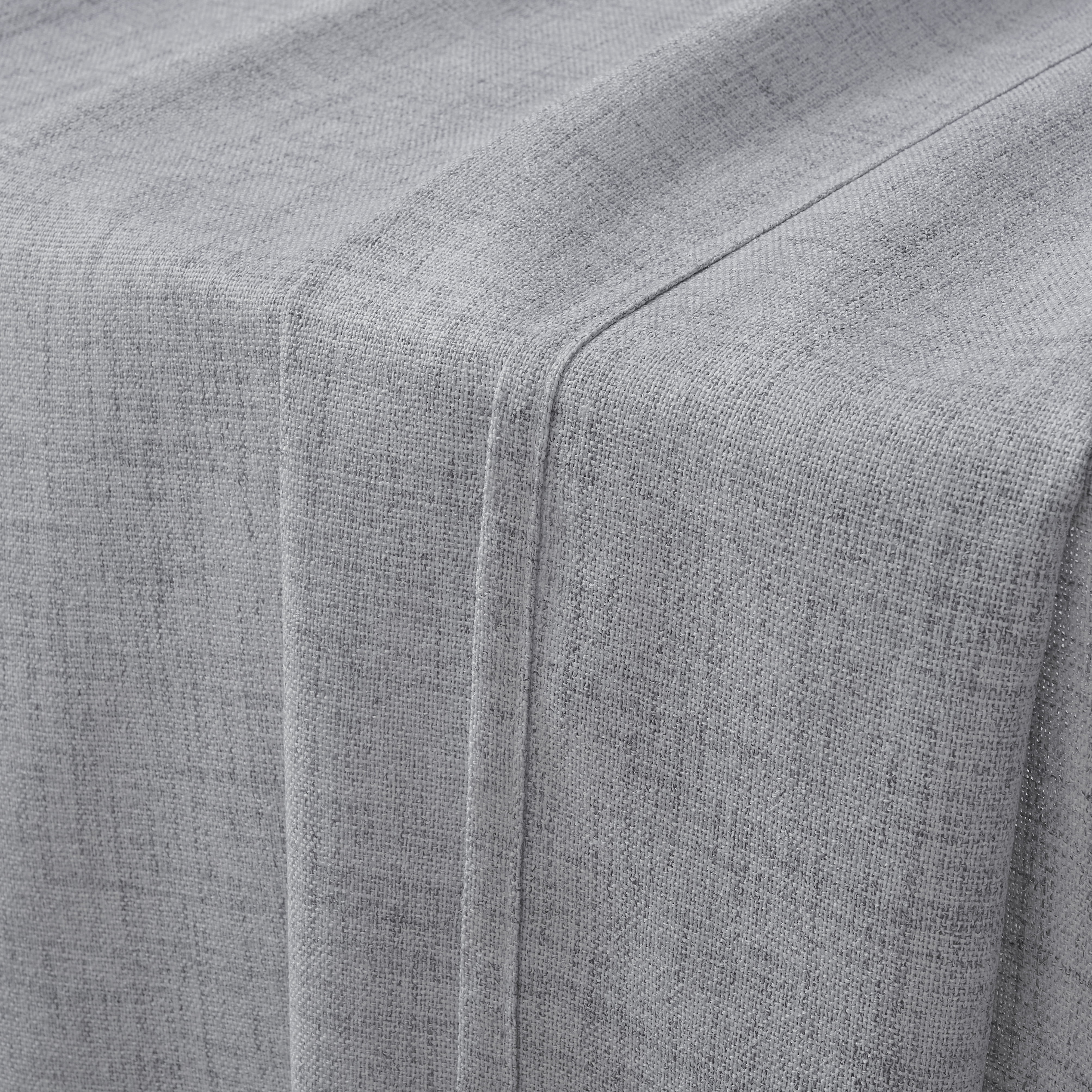 Muuphra Pinch Pleated Light Filtering Linen Blended Curtains with Metal Rings and Hooks for Living Room Bedroom,2 Panels,Gray,40"×63"