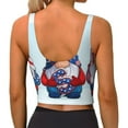 thumbnail image 3 of Lsque Cute Gnomes in USA1 Printed Women'S Sports Bra, Compression, Moisture Wicking, High-Impact Sports Bra For Women,Supportive sports bra-Medium, 3 of 9