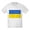 Ash Gray, variant on - Ukraine Flag T Shirt - Light T-Shirt Kids XS-XL
