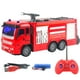 thumbnail image 2 of Camión de bomberos de juguete con control remoto inalámbrico y luces LED, modelo de coche de ingeniería para regalos de niños, 2 of 14