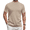 Light Khaki, variant on COOFANDY Men's Short Sleeve Turtleneck Sweater Casual Pullover Basic T-Shirts Thermal Tops for Men