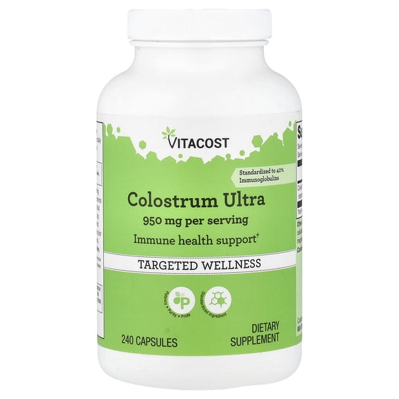Vitacost Colostrum Ultra, 240 Capsules (475 mg per Capsule)