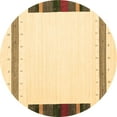 thumbnail image 1 of Ahgly Company Indoor Round Solid Brown Modern Area Rugs, 3' Round, 1 of 4