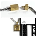 thumbnail image 6 of Pre-Owned FENDI Men's Necklace Pendant Palladium & Gold Color, 6 of 9