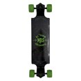 thumbnail image 2 of MBS 10001 All-Terrain Drop Deck 39 Inch Longboard Skateboard, Black and Green, 2 of 10