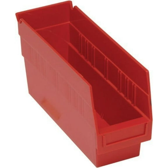 17 7/8" Deep x 8 3/8" Wide x 6" High Red Shelf Bin