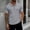 (Casual 86)Gray, variant on DayScoop Men's T-Shirts Solid Color Short Sleeve T Shirt Casual Turndown Collar Button Big & Tall Summer Fashion Cardigan Pocket Tops