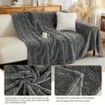 thumbnail image 6 of SHANNA Velvet Throw Sofa Covers, Non-Slip Couch Covers Washable Furniture Protector Blanket for Kids & Pets, Sectional Couch Covers for Living Room, Dark Grey, 71"×150", 6 of 10