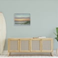 thumbnail image 2 of Coastal Beach Summer Sunset Landscape Painting Gray Framed Art Print Wall Art, 2 of 7