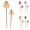 Orange, variant on 2 Pcs Metal Mushroom Garden Stakes Outdoor Decor, Decorative Speckled Mushroom Plant Stakes for Flower Beds, Pots, Lawn & Cottagecore Fairy Garden Yard Art