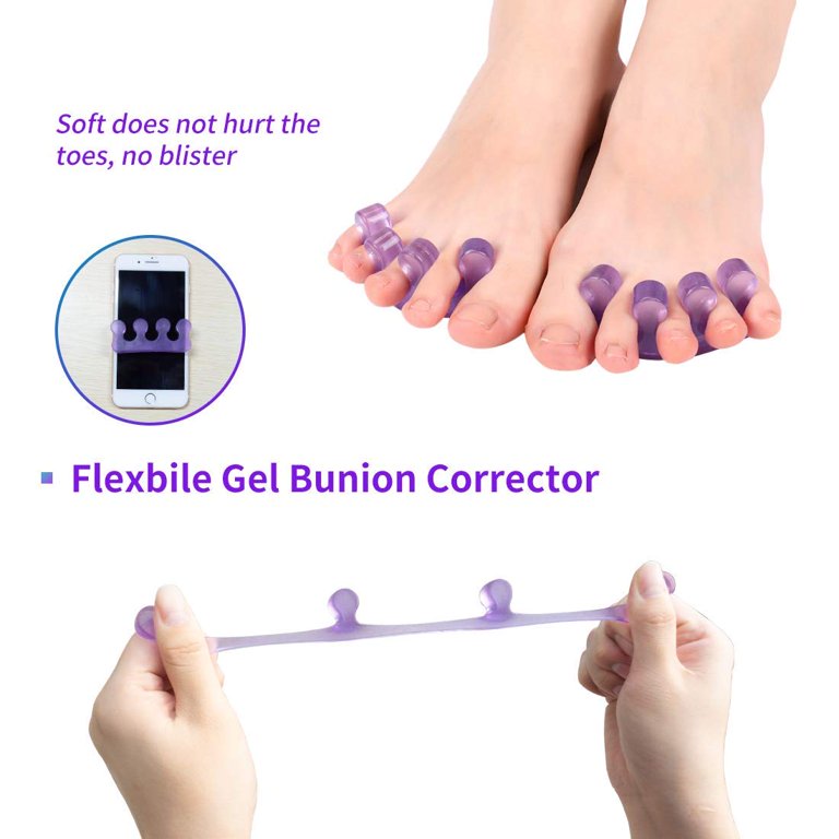  Beavorty 18 pcs Silicone Toe Spacers silicone nail separators  nail tool nail art kit finger separation tool DIY toe spacers nail polish  toe separators flower Straightener Miss manicure : Beauty