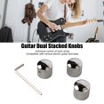 thumbnail image 3 of 3PCS Guitar Knobs, Metal Guitar Dual Stacked Knobs Volume Tone Control Knobs For Electric Guitar Bass, 3 of 8