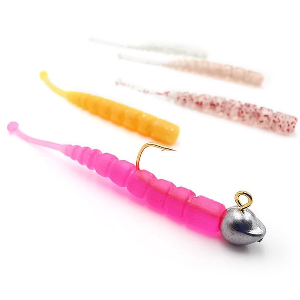 Anzuelo de plomo de tres etapas, anzuelo fino para pesca con microraíces, cebo blando, pesca fina, perca, besugo negro, pez mandarín, loco