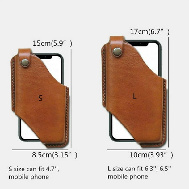 Genuine leather phone holster hot sale