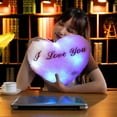 thumbnail image 5 of HOARBOEG Luminous Heart Shaped Throw Pillow - 13.8 Inch Glow in The Dark Valentine's Day Gift for Wife, Husband - Romantic Cushion for Couples, 5 of 6