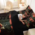 thumbnail image 5 of Manfei Vintage Motorcycle 7-Piece Twin Bedding,Wooded Tree Bedding Comforter Set,Green,Black Reversible, 5 of 7