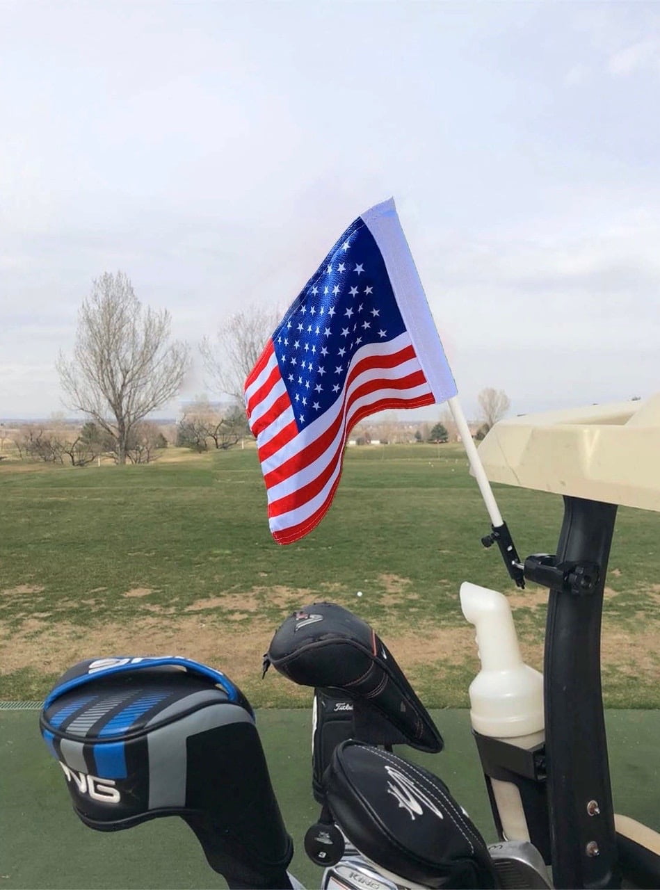 American Flag Golf Cart Mount