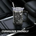 thumbnail image 5 of Halloween Tumbler 40 oz Halloweens Tumblers with Handle and Straw Spider Web Stainless Steel Insulated Coffee Cups Mugs Goth Gifts Stuff for Women Girls, 5 of 6