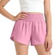thumbnail image 5 of Shorts de Tenis para Niñas, Shorts de Correr de Cintura Alta para Niña, Deportes Al Aire Libre, Entrenamiento, Cintura Fruncida, Transpirables, Ligeros, Shorts Activos 14-15 Años, 5 of 8